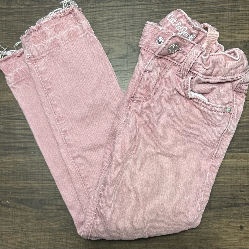 Kids Cat & Jack Pink Distressed Jeans